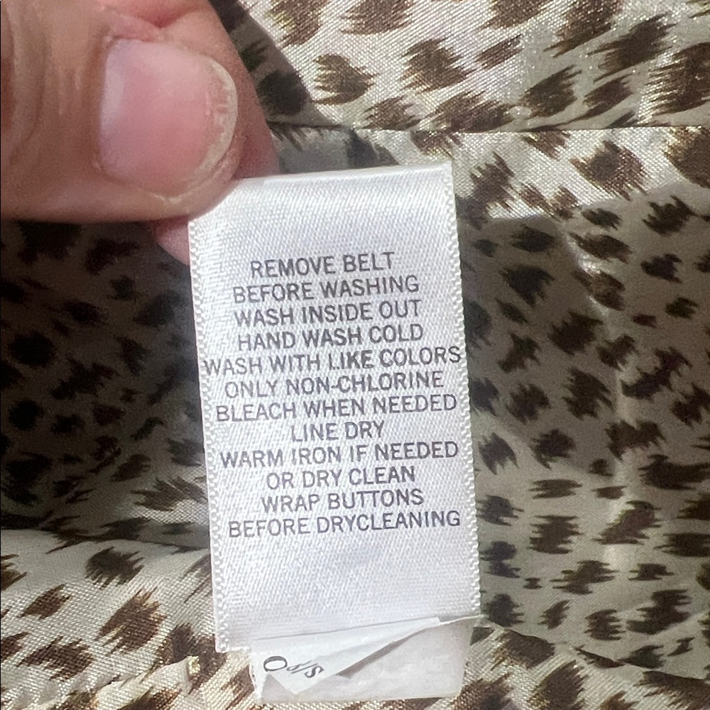Banana Republic Tan Double-Breasted Trench Coat 🧥 Size Small Belted - Picture 16 of 16